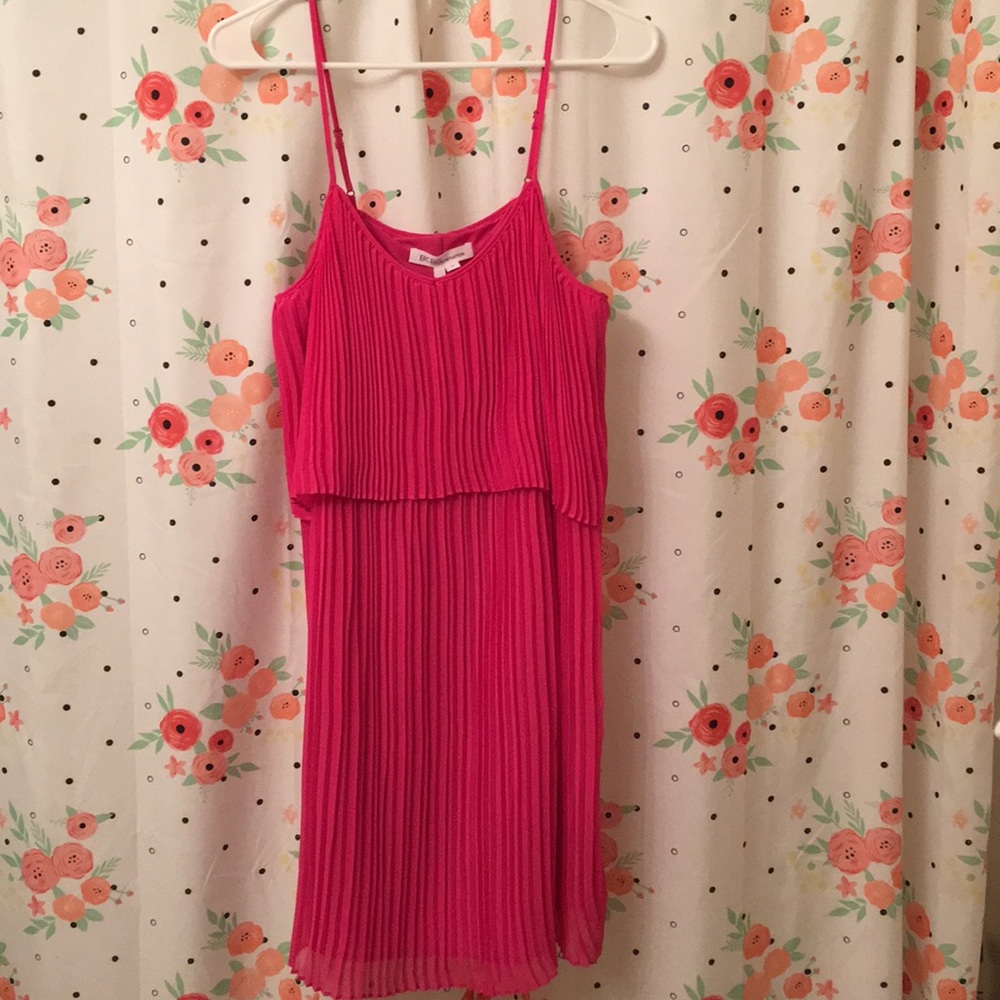 Pink pleated dress